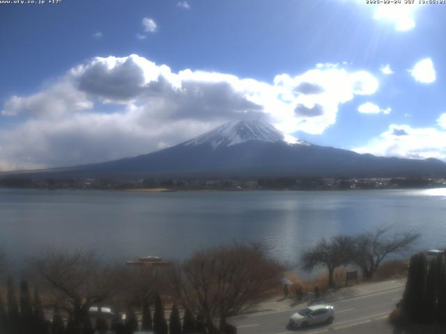 河口湖からの富士山