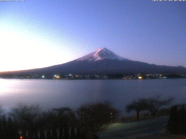 河口湖からの富士山