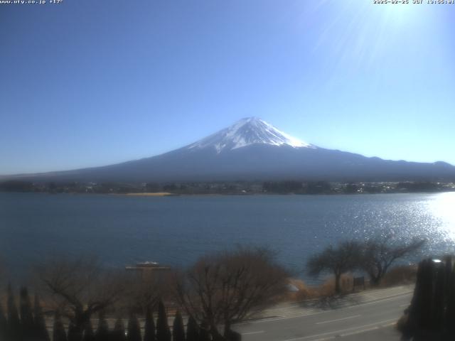 河口湖からの富士山
