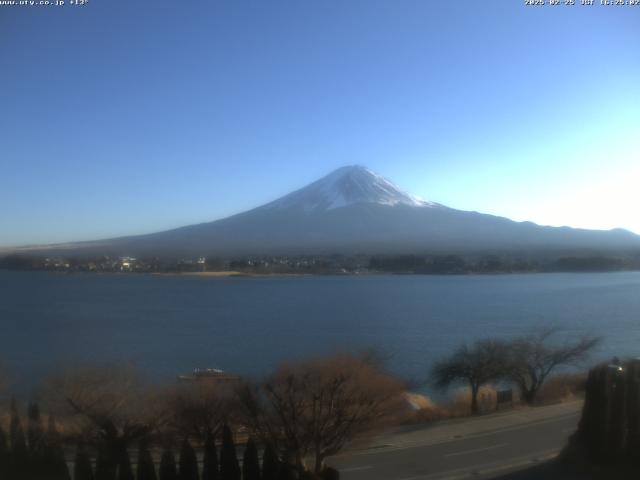河口湖からの富士山