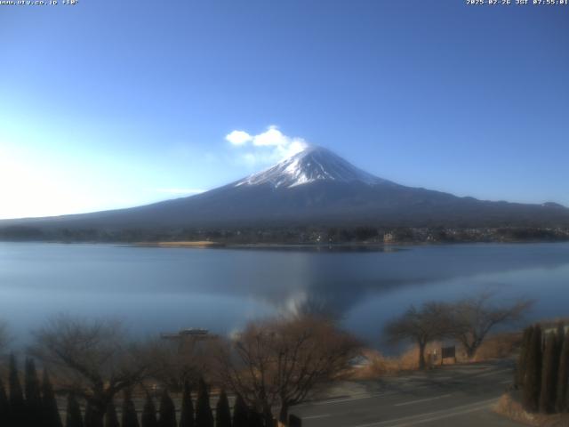 河口湖からの富士山