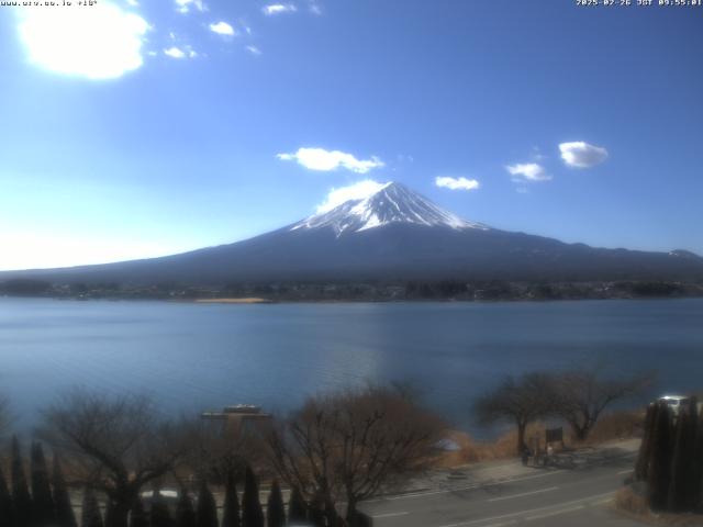 河口湖からの富士山