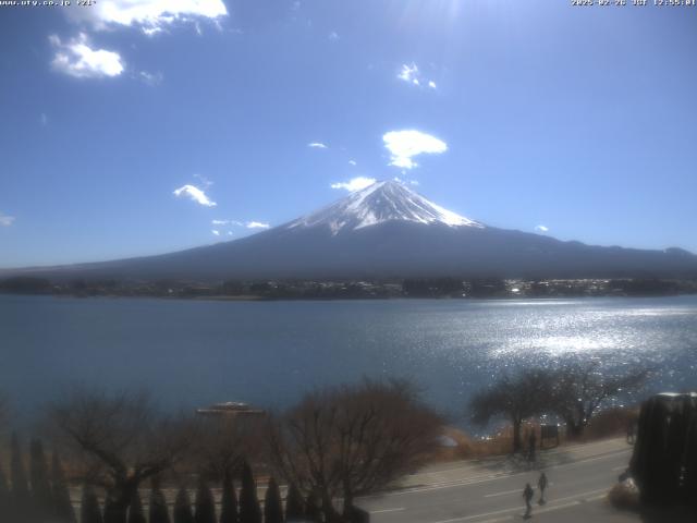 河口湖からの富士山