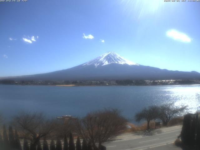 河口湖からの富士山