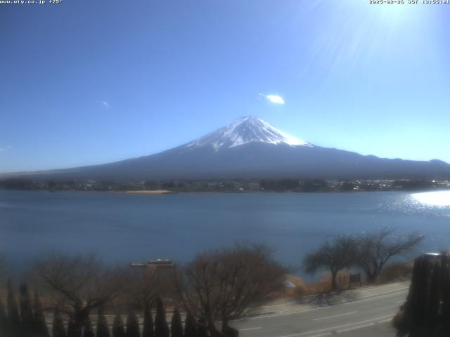 河口湖からの富士山