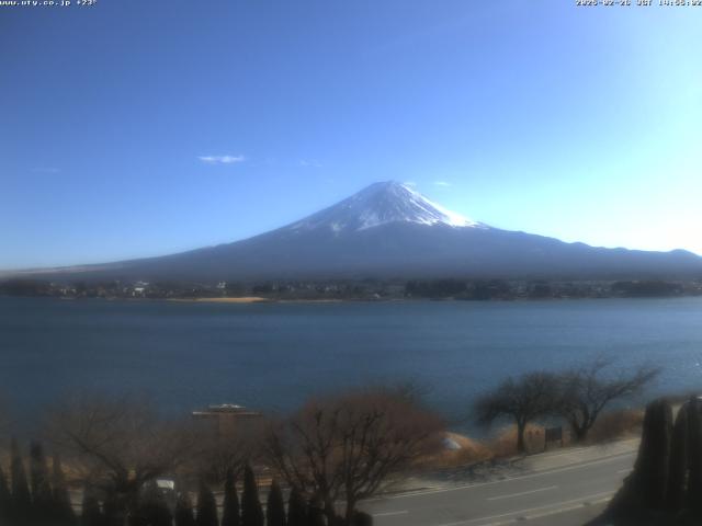 河口湖からの富士山