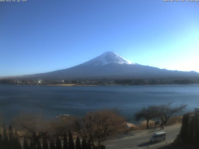 河口湖からの富士山
