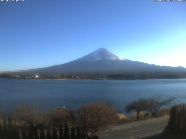 河口湖からの富士山