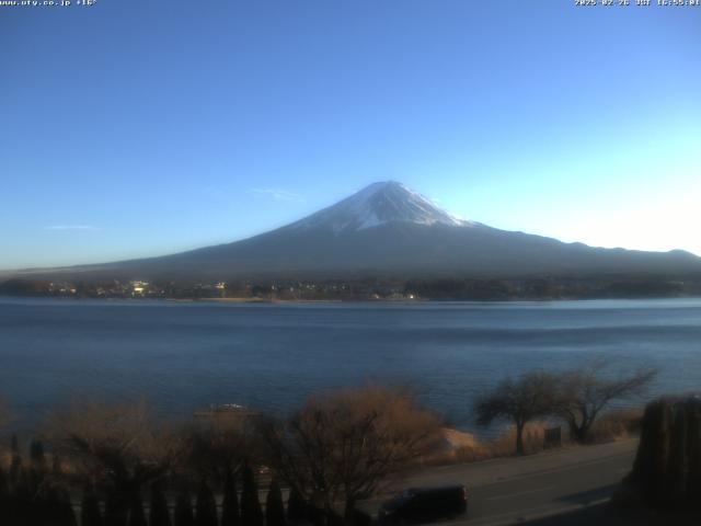 河口湖からの富士山