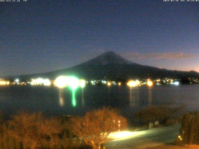 河口湖からの富士山
