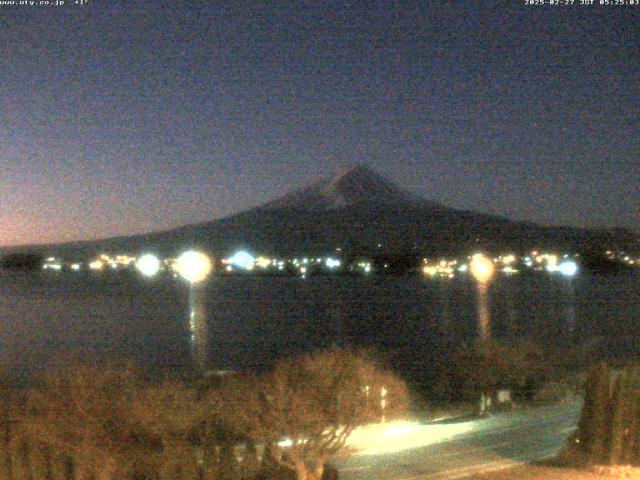 河口湖からの富士山