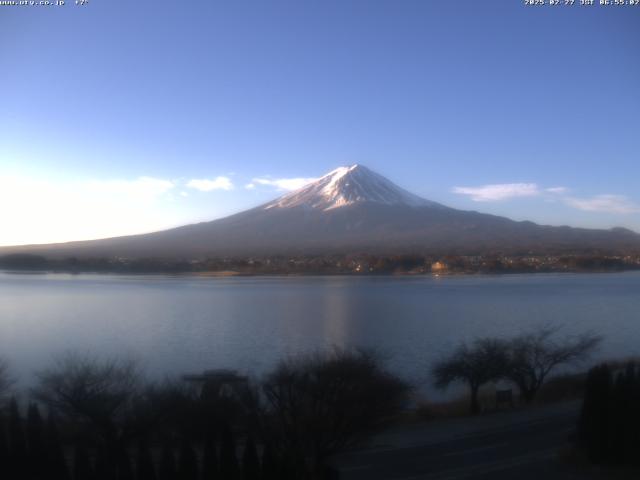 河口湖からの富士山