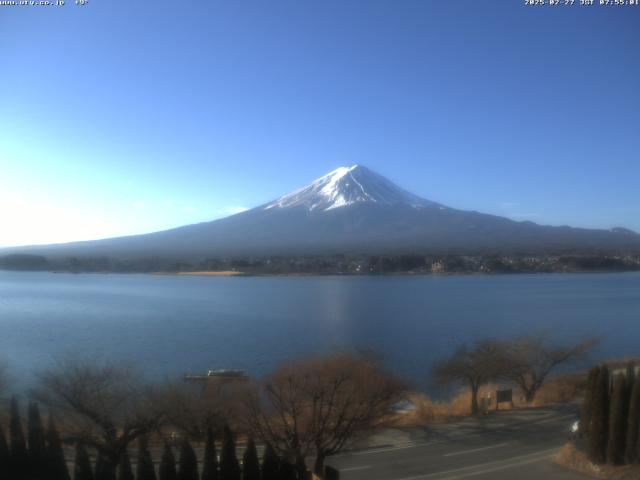 河口湖からの富士山