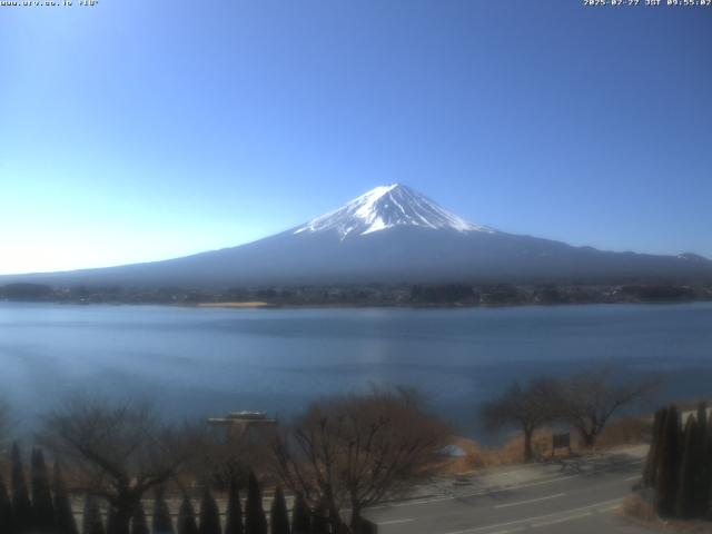 河口湖からの富士山