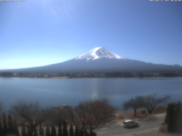 河口湖からの富士山