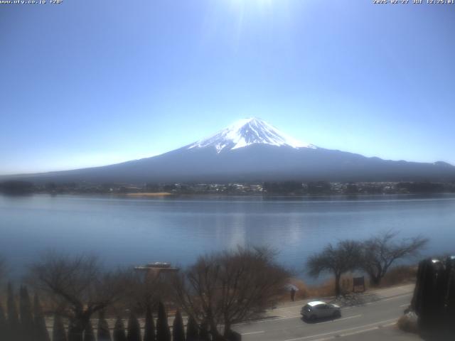 河口湖からの富士山