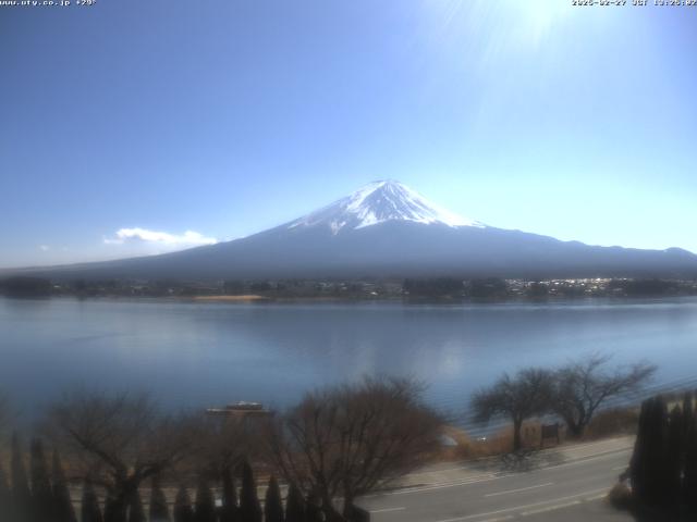 河口湖からの富士山