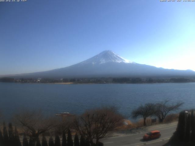 河口湖からの富士山