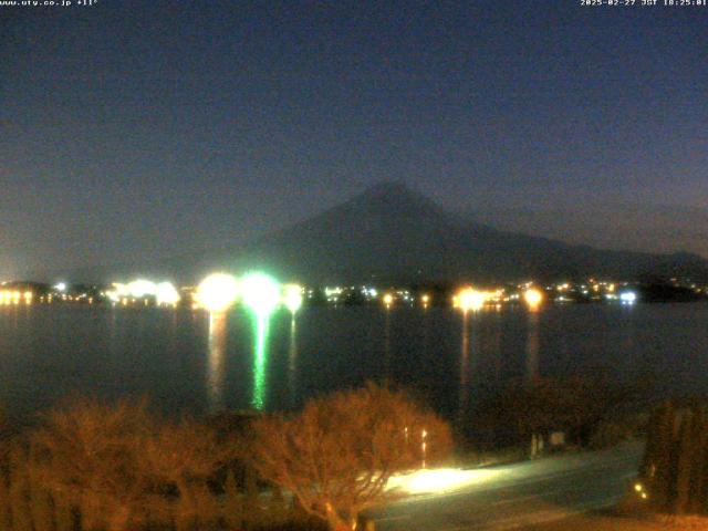 河口湖からの富士山
