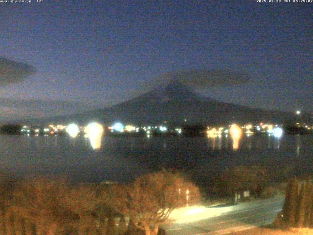 河口湖からの富士山