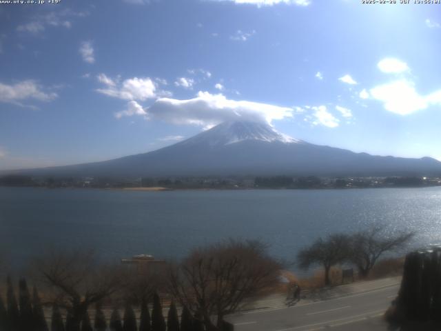 河口湖からの富士山