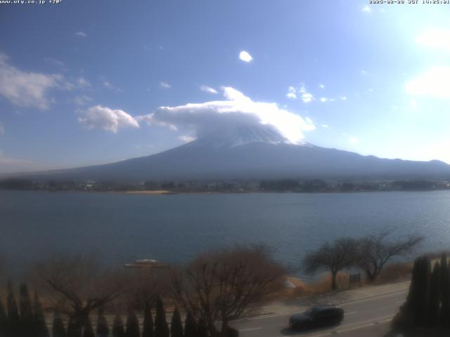 河口湖からの富士山