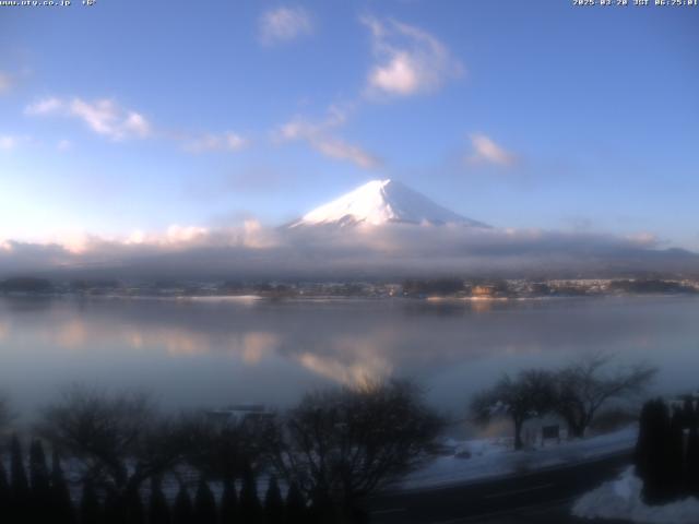 河口湖からの富士山