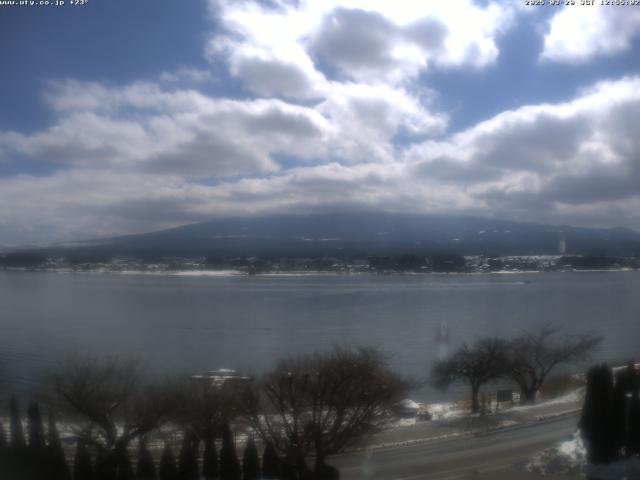 河口湖からの富士山