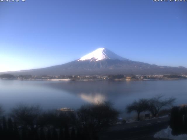 河口湖からの富士山