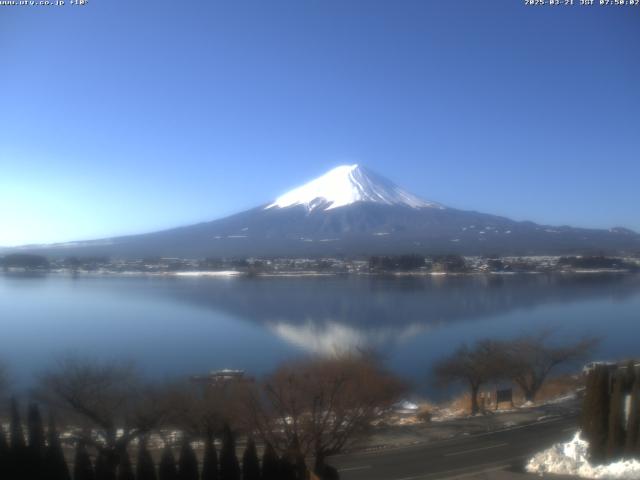 河口湖からの富士山