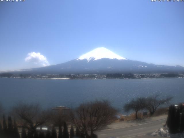 河口湖からの富士山