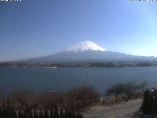 河口湖からの富士山