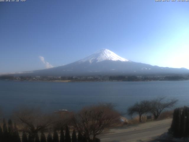 河口湖からの富士山