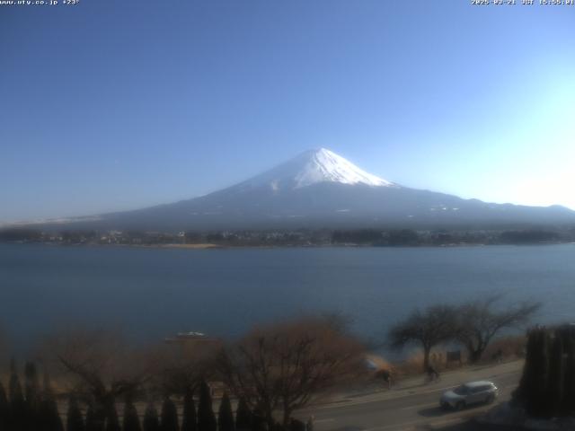 河口湖からの富士山