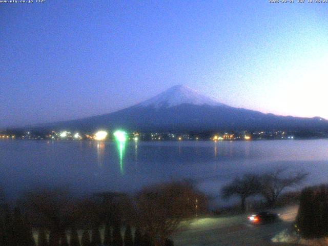河口湖からの富士山