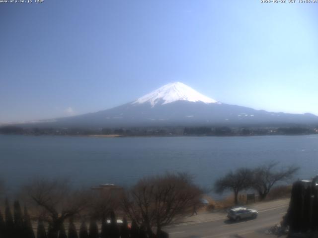 河口湖からの富士山
