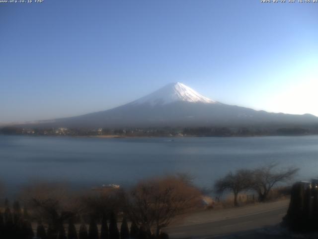 河口湖からの富士山