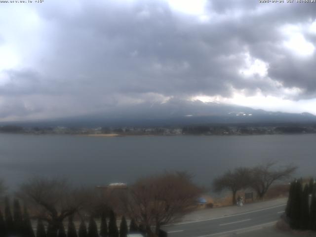河口湖からの富士山