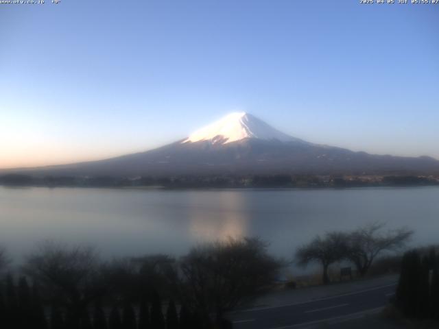 河口湖からの富士山