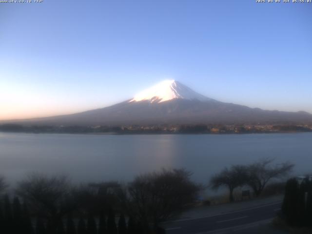 河口湖からの富士山