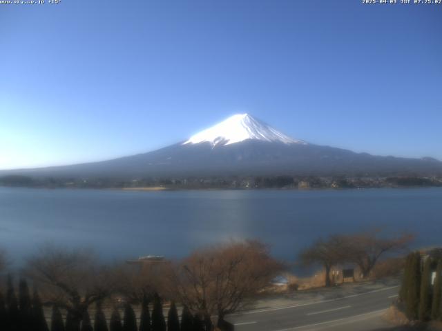 河口湖からの富士山