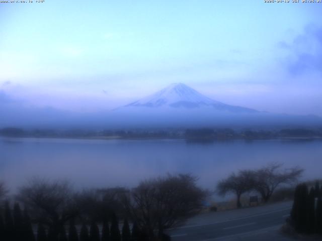 河口湖からの富士山