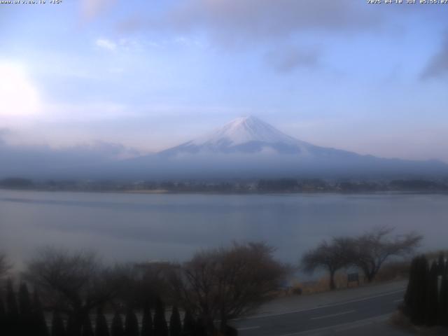 河口湖からの富士山