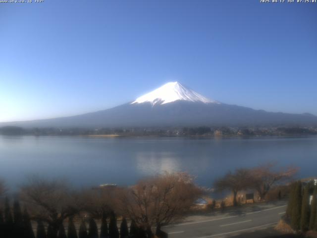 河口湖からの富士山
