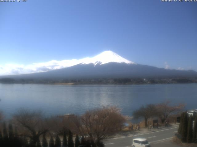 河口湖からの富士山