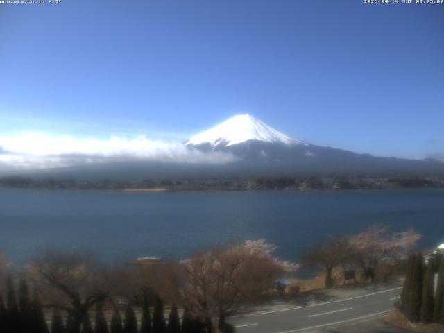 河口湖からの富士山