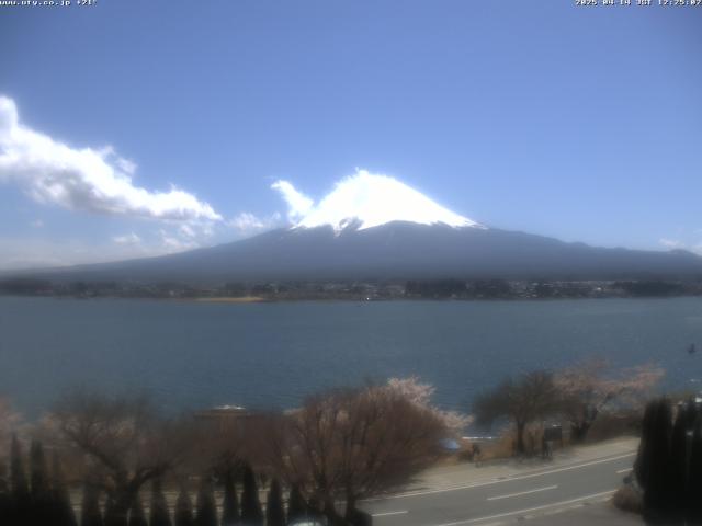 河口湖からの富士山