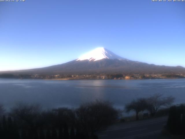 河口湖からの富士山
