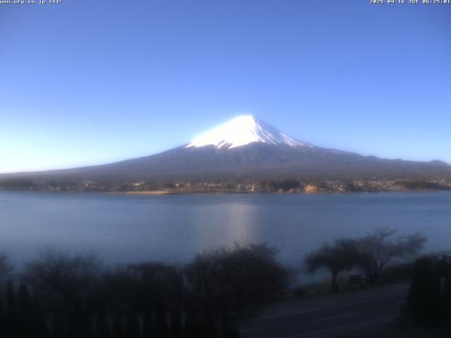 河口湖からの富士山