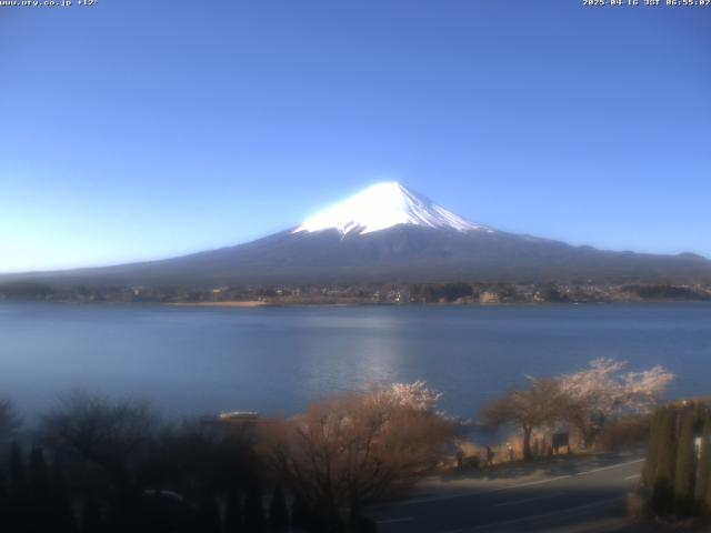 河口湖からの富士山
